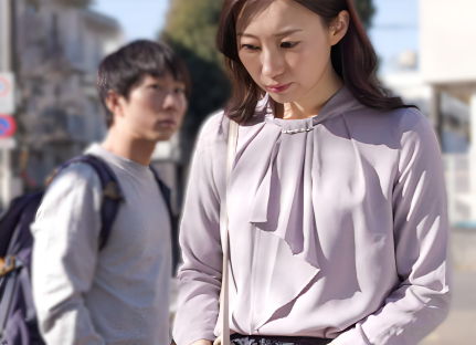 【合鍵人妻】「若い男の部屋の鍵…もらっちゃった♡」スレンダーエロ美乳な美人主婦が学生のゆづる君と白昼堂々不倫行為！