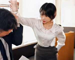【女上司レイプ】「母さん…僕はこの女を許しません…」パワハラ気質なスレンダーエロ美乳な美人OLが部下の男に犯される！